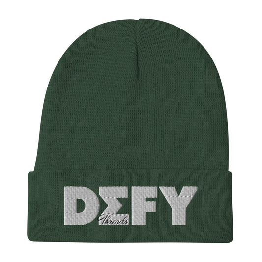 DEFY Embroidered Beanie V2