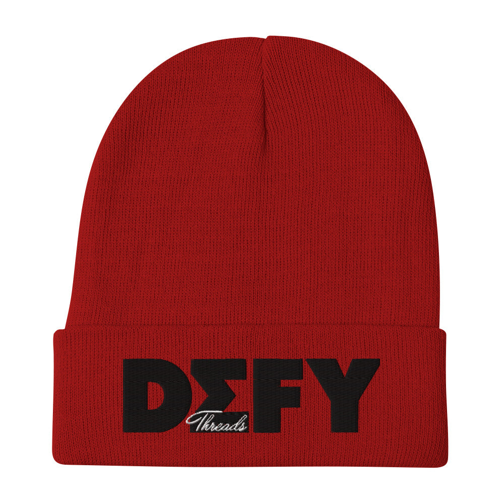 DEFY Embroidered Beanie V1