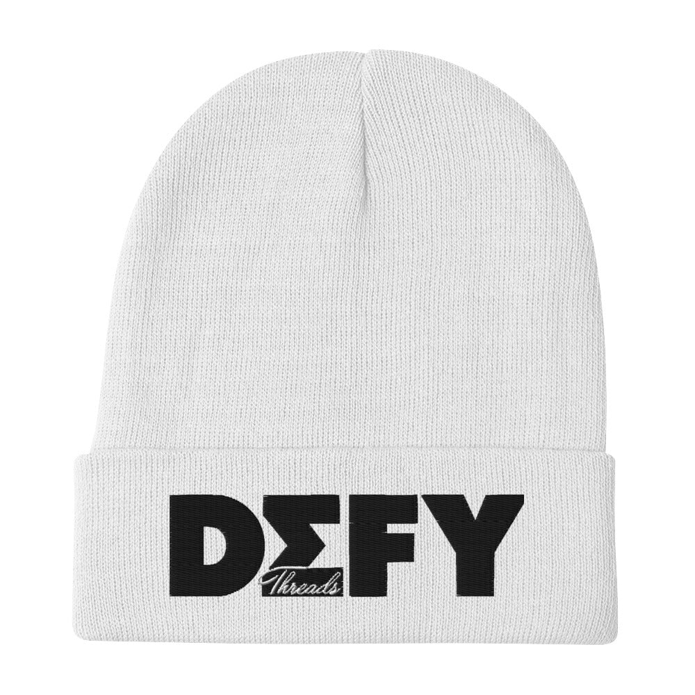 DEFY Embroidered Beanie V1