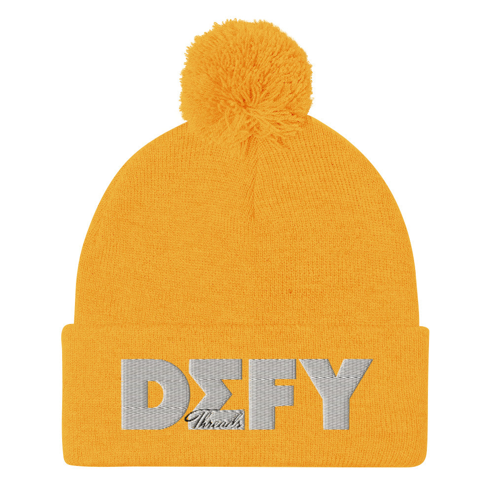 DEFY Pom-Pom Beanie