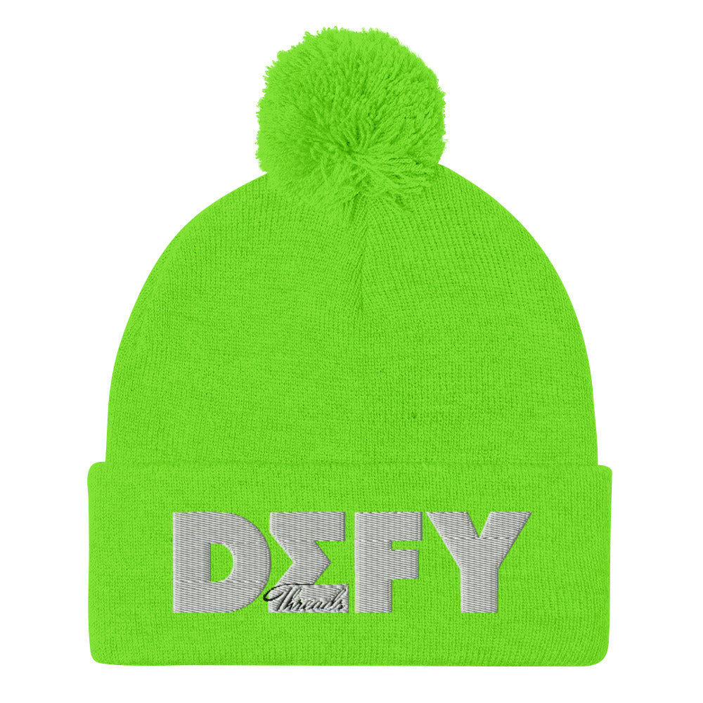 DEFY Pom-Pom Beanie