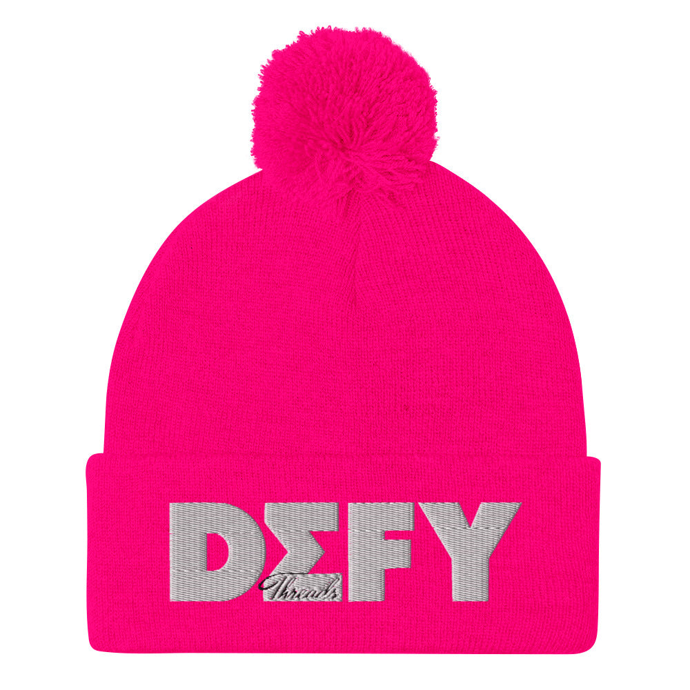 DEFY Pom-Pom Beanie